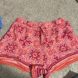 Paisley red shorts Hollister